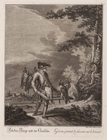 KG 01060
<br/>
Jagers en valkeniers (serie van 25 bladen)
<br/>
<em>Ridinger, Martin Elias (ca. 1730-1780)</em>